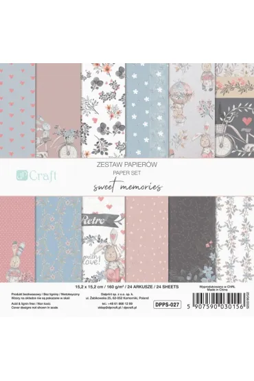 dpCraft Zestaw papier�w memories 15,2 x 15,2 cm 24 ark.