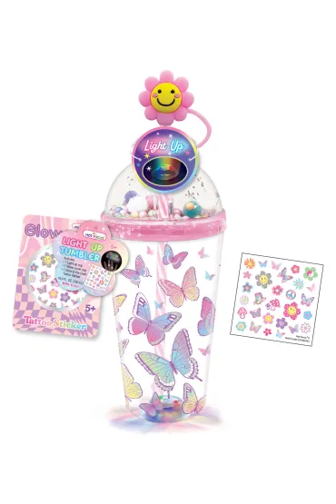 Pecoware Kubek z ozdobn� s�omk� Motylki 500ml