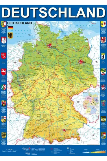 Puzzle 1000 el. Mapa Niemiec Schmidt