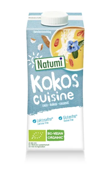 Natumi Zag�szczony produkt kokosowy do gotowania i pieczenia bezglutenowy 200 ml Bio