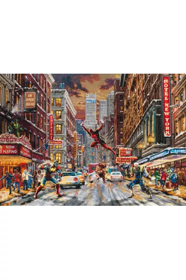 Puzzle 1000 el. PQ Thomas Kinkade Deadpool Marvel Schmidt - Thomas  Kinkade