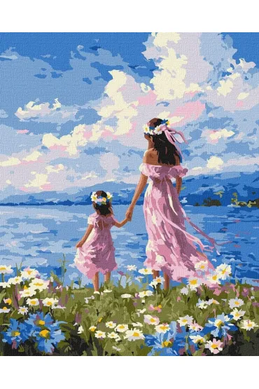 Ideyka Malowanie po numerach - Matka i c�rka 40x50cm
