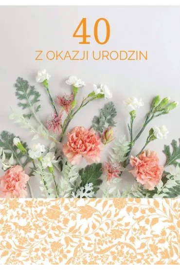 Trend Kartka okoliczno�ciowa Urodziny 40