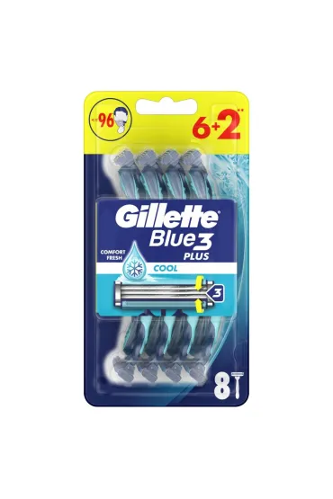 Gillette Blue3 Plus Cool jednorazowe maszynki do golenia 8 szt.