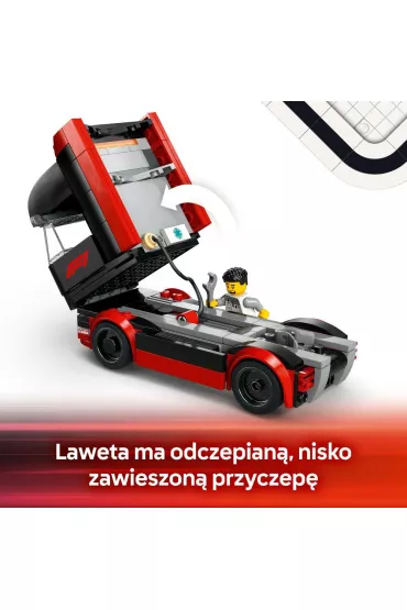 LEGO City F1® Ciarwka z bolidami RB20 i AMR24 F1® 60445