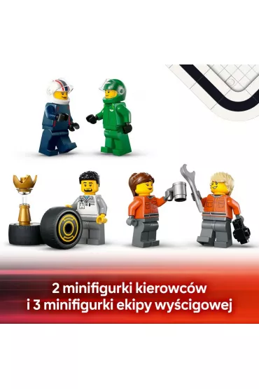 LEGO City F1® Ciarwka z bolidami RB20 i AMR24 F1® 60445