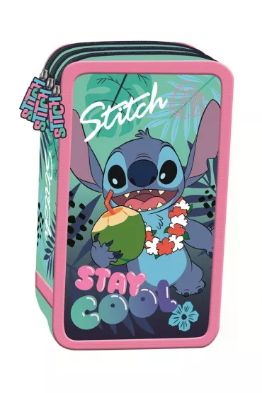 St. Majewski Pi�rnik szkolny potr�jny z wyposa�eniem Stitch Stay Cool