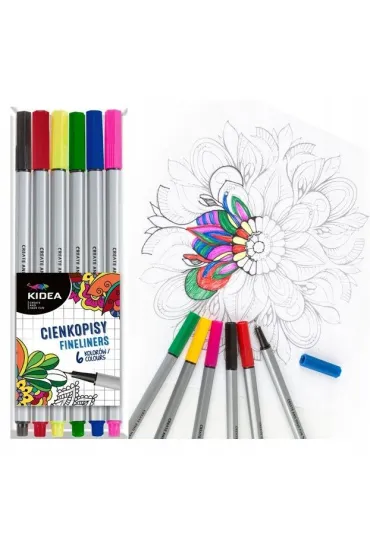 Derform Cienkopisy 6 szt.