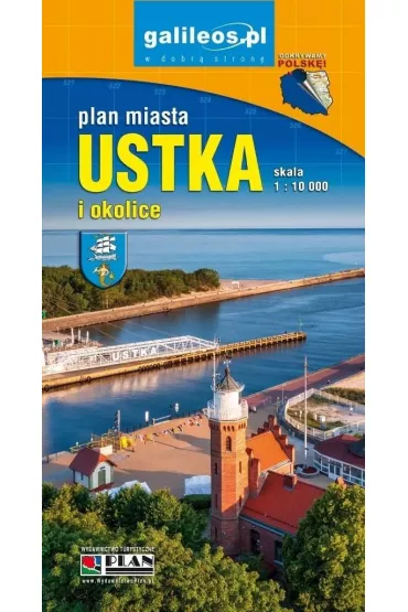 Plan miasta - Ustka i okolice 1:10 000