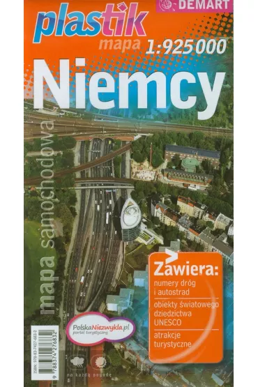 Niemcy 1:925 000 Plastik mapa