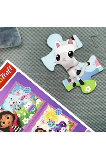 Puzzle 4w1 - Przygody Gabi. Koci Domek Gabi (35+48+54+70 el.) Trefl