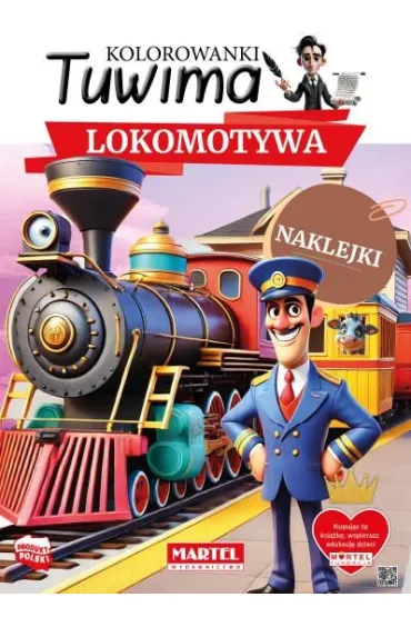 Kolorowanki Tuwima z naklejkami Lokomotywa