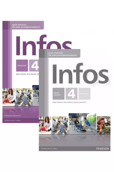 Infos 4. Podr�cznik i zeszyt �wicze� do j�zyka niemieckiego - Nina Drabich, Tomasz Gajownik, Birgit Sekulski