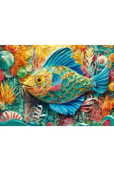 Puzzle 1000 el. Quilled Fish CherryPazzi