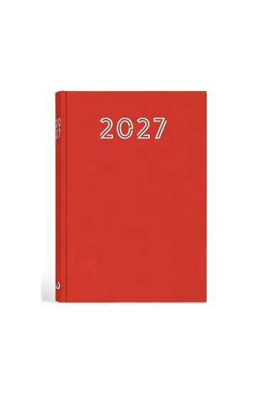 Terminarz 2027 A5 standard czerwony