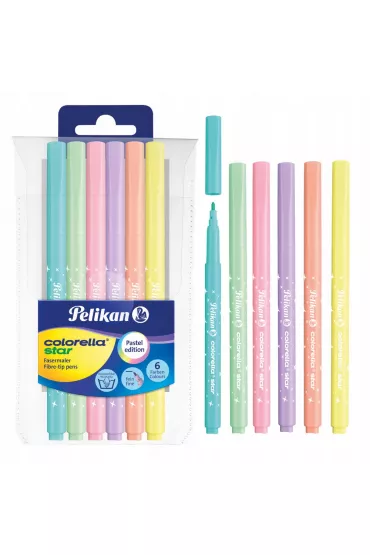 Pelikan Pisaki Colorella Star C302 pastelowe 6 kolor�w