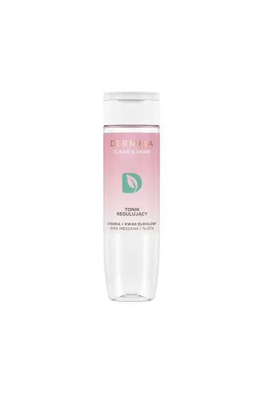 Dermika Clean & More tonik reguluj�cy cera mieszana i t�usta Cykoria & Kwas Glikolowy 200 ml