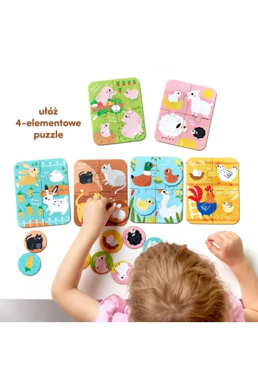 Puzzle Zwierz�ta ma�e i du�e Bright Junior Media