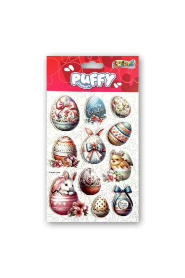 Naklejki Penmate Kolori Puffy PUFE-1006 Wielkanocne jajka