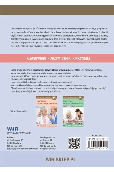 �wiczenia funkcji poznawczych czasowniki przymiotniki przyimki - Alicja Rominiecka-Stec