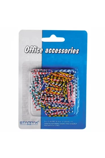 Starpak Spinacze metalowe Zebra 28 mm