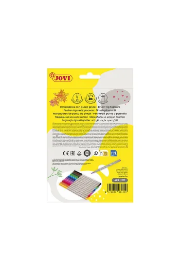 Jovi Flamastry Brush ko�c�wka z p�dzelkiem 12 szt.