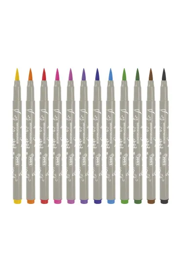 Jovi Flamastry Brush ko�c�wka z p�dzelkiem 12 szt.