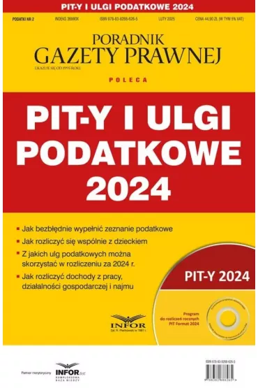 Pity i ulgi podatkowe 2024. Podatki 2/2025