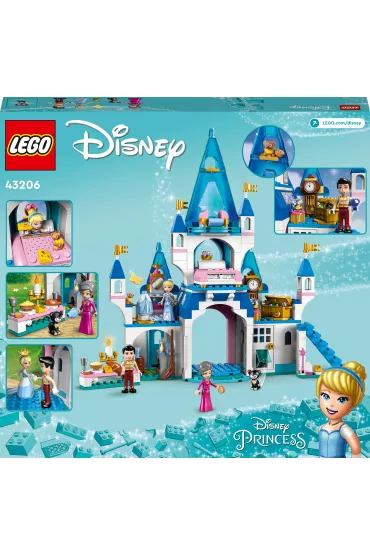 LEGO ǀ Disney Princess Zamek Kopciuszka i ksicia z bajki 43206