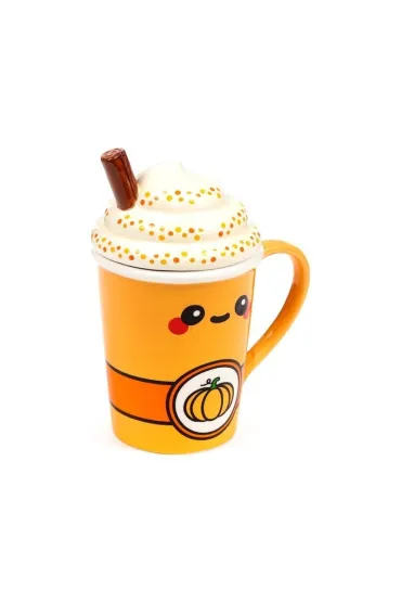 Puckator Kubek ceramiczny z przykrywk� - Pumpkin Spiced..