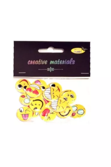 Galeria Hobby Guziki ozdobne Emoji 20mm