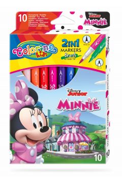 Patio Flamastry dwustronne Colorino Kids Minnie 10 kolorw