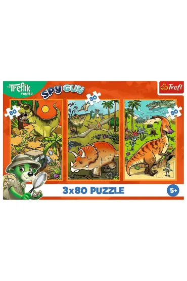 Puzzle 3x80 el. Zwyczaje Treflik�w