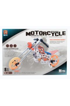 Klocki konstrukcyjne metalowe Motocykl 99el 28x20x3cm 440952 MC