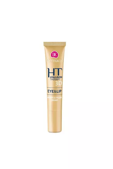 Dermacol Hyaluron Therapy 3D Eye and Lip Wrinkle Filler Cream krem modeluj�cy okolice oczu i ust 15 ml