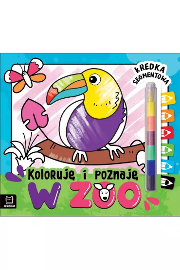 Koloruj� i poznaj�. W zoo. Kredka segmentowa
