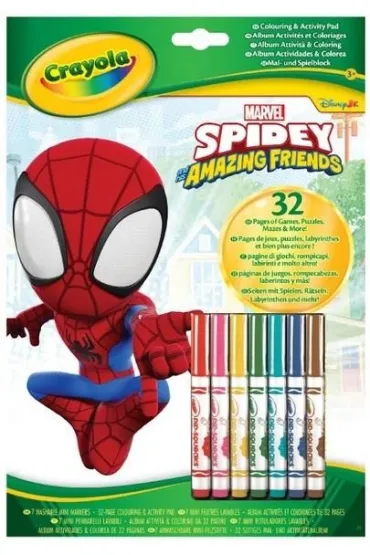 Kolorowanka z flamastrami Spidey i super-kumple