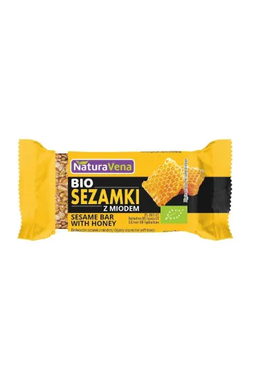 NaturaVena Sezamki z miodem Zestaw 6 x 27 g Bio