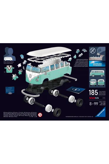 Puzzle Iconics 224 el. 3D Volkswagen T1 Ravensburger
