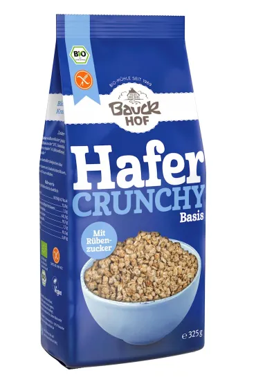 Bauck Hof Crunchy owsiane bezglutenowe 325 g Bio