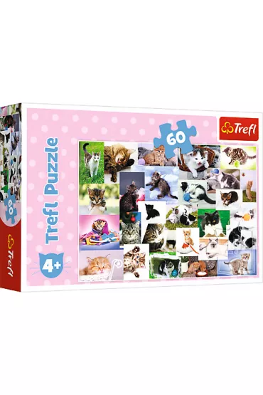 Puzzle 60 el. Koci �wiat Trefl