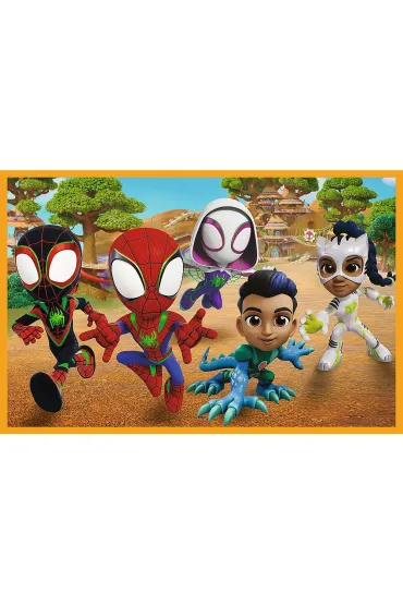 Puzzle 2x24 el. Spidey i dinozaury Trefl