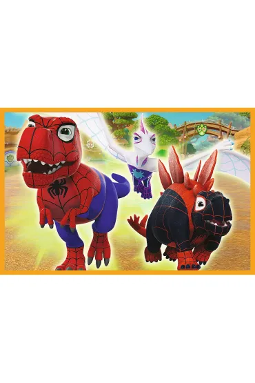Puzzle 2x24 el. Spidey i dinozaury Trefl