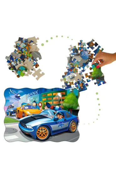 Puzzle 30 el. Police Chase Castorland