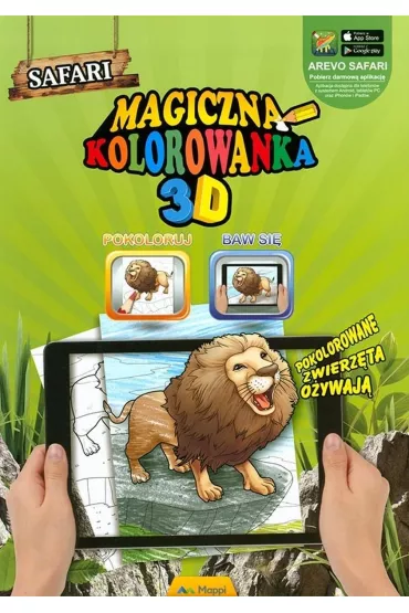 Magiczna kolorowanka 3D Safari