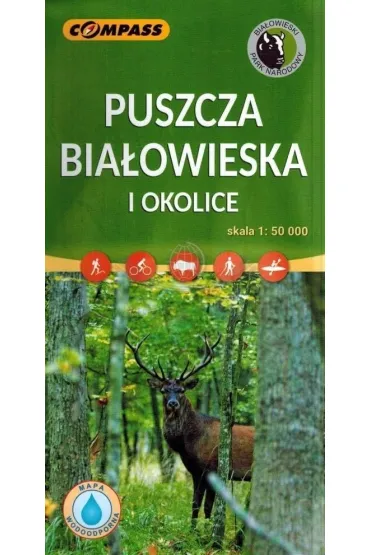 Mapa tur. - Puszcza Bia�owieska i okolice 1:50 000