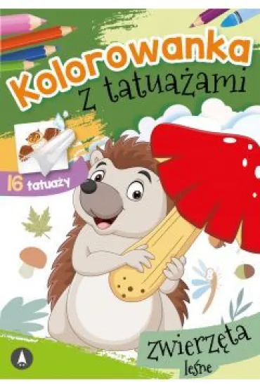 Malowanka A5 Kolorowanka z tatua�ami. Zwierz�ta le�ne SKRZAT 072785