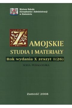 ePrasa Zamojskie Studia i Materiay. Seria Pedagogika. R. 10, 1(26)