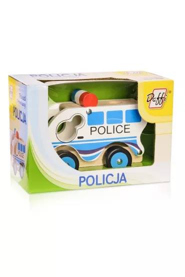 Auto drewniane Policja Daffi