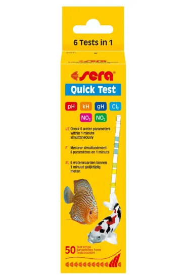 Sera Quick Test - testy paskowe do wody 50 szt.
